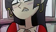 Boa Hancock's big boobs in a tit-fucking loop in this Zone animation