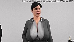 3D animated big tits fuck for promotion