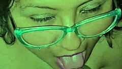 Cum swallowing after a live stream