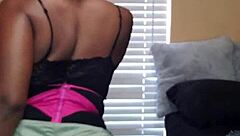 Naejae performs solo and twerks her ass and rubs her pussy on the pole