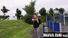 Misha cross picks up friends for outdoor blowjobs