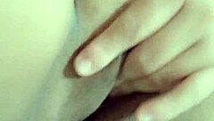 Beautiful Amateur Moans While Fingering Wet Pussy on Bed