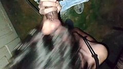 Incredible blowjob surprises passionate gay guy watching porn and masturbating alone