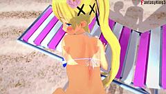 Marie Rose Gets FUCKED In Bikini On Beach