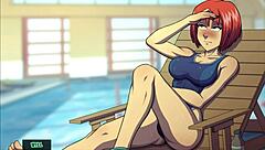 3D cartoon of a witch hunter's lazy day with babes