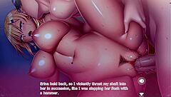 Cheeky gal becomes sensei's meat masturbator with toys!