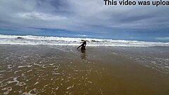 Beautiful latina fucked on beach with everyone watching