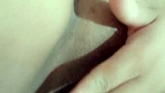 Beautiful Amateur Moans While Fingering Wet Pussy on Bed