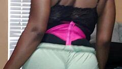 Naejae performs solo and twerks her ass and rubs her pussy on the pole