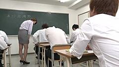 Okamura’s wet and wild 10x orgasm class with married teacher Matsumoto