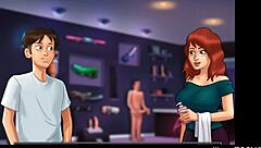 Massage parlor scene in hot summer movie with deep throat action
