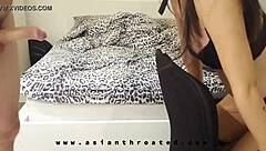 Asian beauty gets her face destroyed in rough sex