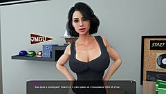 Cuckold couple's anal sex in MILFy City game
