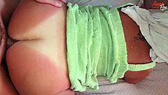 Steamy Neighbor Screwed Hard While Wearing Just a Bathrobe