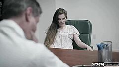 Three womanizing men seduce a mentally ill patient for a hot and taboo threesome