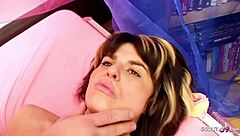 tiny czech teen with big clit endures rough sex