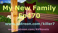 Milf with Big Tits and Ass in Hentai Cartoon