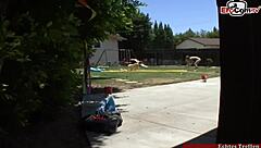 i join two petite girls for a threesome with a big cock