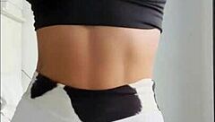 I enjoy watching Susy Gala in hot lingerie and leather outfits during the holiday season