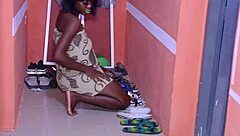 yo, watch this african pussy get stretched wide by bbc monster cock next door