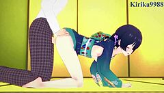 rinze morino and hana suzuki intense sex in the idolmaster shiny colors hentai