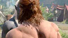 Baldur's Gate 3 Halsin Romance Gay Sex Scene Naked Playthrough