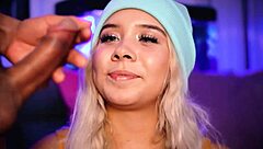 Blonde Babe Gives Boyfriend Intense Footjob!