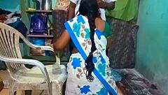 Tamil beauty aunty gives blowjob and takes doggy style