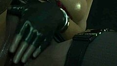 Harley Quinn gets a big cock in her ass in this animated porn video