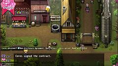 Cute petite witch in hentai game part 9