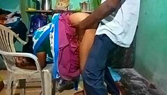 Tamil beauty aunty gives blowjob and takes doggy style
