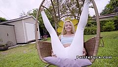 small tittied blonde teen spinner gets banged by monster cock