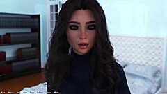 Hot brunette in game Dik 143 enjoys big cocks