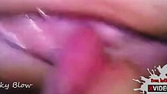 Intense close up pussy licking and bareback riding