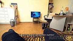 Mature Maid Rewarded with Intense Dicking!