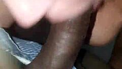 Blonde Slut Sucks Big Black Cock