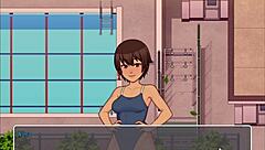 Hentai Countryside: Part 10 - Bathroom Fuck And Pool Spy?