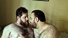 Hairy Bears Kissing Passionately In Gay Couple Moment