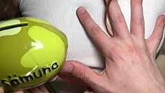 The wife talks to her husband on the phone during cheating sex!