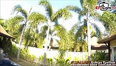 Blonde teen on vacation gets subtly fucked by German friend in POV first time