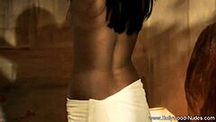 she will make your day by teasing and undressing. her brunette indian striptease is fun