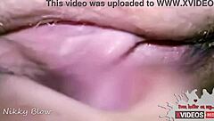 Intense close up pussy licking and bareback riding