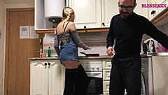 Subtle Allure Of A Shaved Slut In The Kitchen
