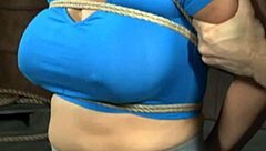 milf bdsm sub bound and blindfolded deepthroats rough interracial cock