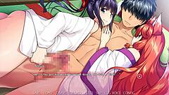 Yui and Mishiro’s hot shemale sex scene in a femboy trap shrine