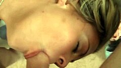 Lesbians and lucky man in oral sex threesome