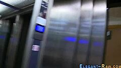 European slut titfucks interracial cock