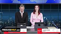 channelskeet breaking news male news anchor interacts with redhead colleague and 18yo protester