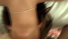 Lesbians and lucky man in oral sex threesome