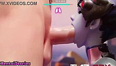teen slut gets used in hardcore 3d hentai game